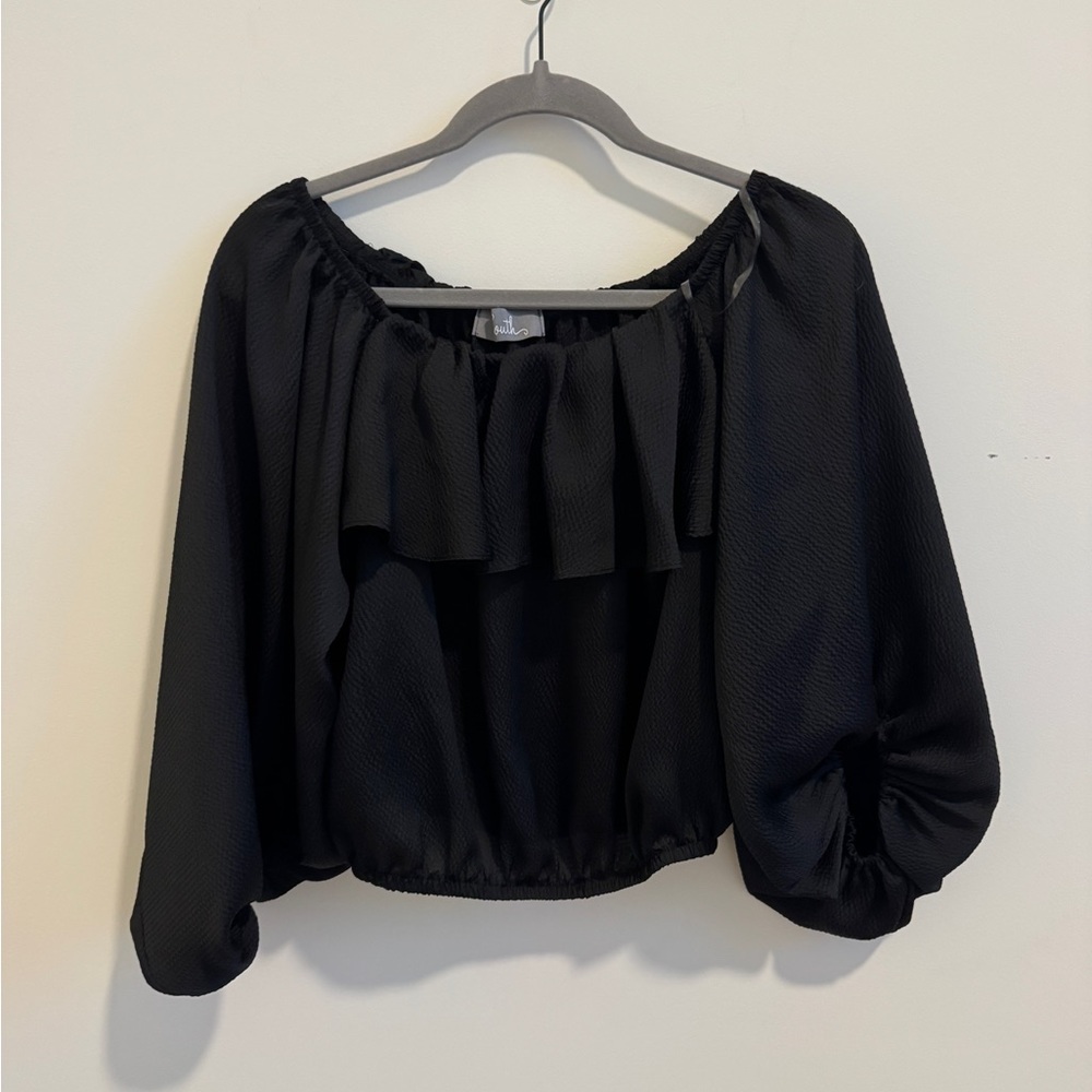 Elegant Black Women's Top